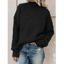 Load image into Gallery viewer, Casual Plus Size Turtleneck Sweater Pullover
