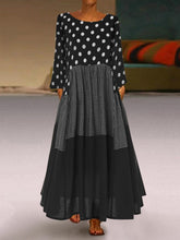 Load image into Gallery viewer, Casual Long Sleeve Shift Polka Dots Dresses
