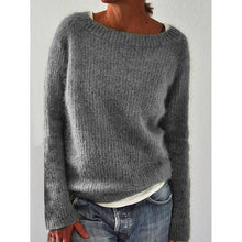 Load image into Gallery viewer, Solid Knitted Plus Size Pullovers Jumpers Sweaters
