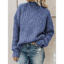 Load image into Gallery viewer, Casual Plus Size Turtleneck Sweater Pullover
