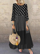 Load image into Gallery viewer, Casual Long Sleeve Shift Polka Dots Dresses
