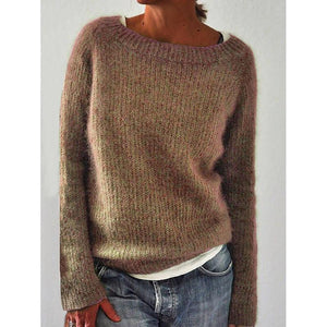 Solid Knitted Plus Size Pullovers Jumpers Sweaters