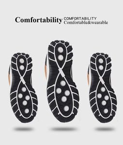 Men Sports Casual Wearable Hiking Sneakers Male Non-slip Running Quality Leather Shoes