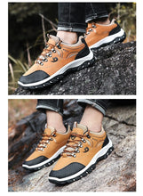 Load image into Gallery viewer, Men Sports Casual Wearable Hiking Sneakers Male Non-slip Running Quality Leather Shoes
