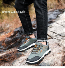 Load image into Gallery viewer, Men Sports Casual Wearable Hiking Sneakers Male Non-slip Running Quality Leather Shoes
