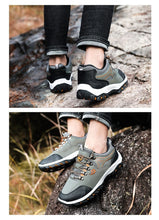 Load image into Gallery viewer, Men Sports Casual Wearable Hiking Sneakers Male Non-slip Running Quality Leather Shoes
