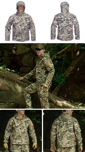 Men Military Tactical jacket Plus Size Waterproof Soft Shell Snake Camouflage Jacket Men Tactical Army Jackets