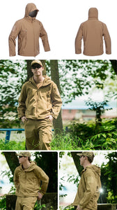 Men Military Tactical jacket Plus Size Waterproof Soft Shell Snake Camouflage Jacket Men Tactical Army Jackets