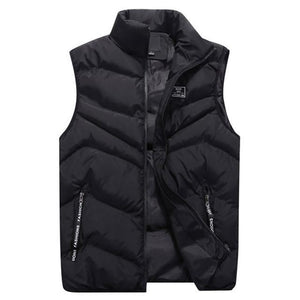 Mens Jacket Sleeveless Vest Casual Coats Cotton Thick Clothing Warm Men's Vest Thicken Waistcoats 8XL