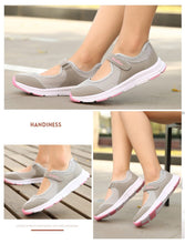 Load image into Gallery viewer, Women&#39;s Mesh Fabric Breathable Gray Casual Comfortable Flats Shoes
