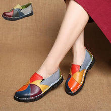 Load image into Gallery viewer, Corachic.com - Women Moccasins Genuine Leather Slip-On Ballet Flats Round Toe Loafers Shoes
