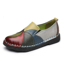 Load image into Gallery viewer, Corachic.com - Women Moccasins Genuine Leather Slip-On Ballet Flats Round Toe Loafers Shoes
