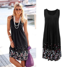 Load image into Gallery viewer, Corachic.com - Sleeveless Floral Print Loose Casual Women Dress - Dresses
