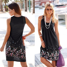 Load image into Gallery viewer, Corachic.com - Sleeveless Floral Print Loose Casual Women Dress - Dresses
