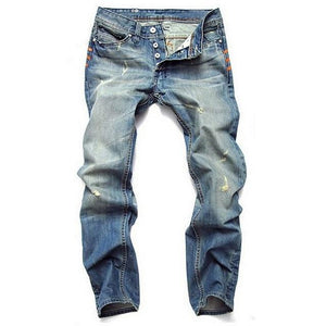 Casual Men Jeans Straight Slim Cotton High Quality Denim Jeans Men Retail & Wholesale Warm Men Jeans Pants