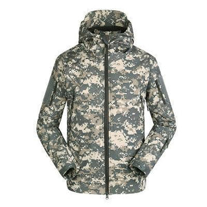 Men Military Tactical jacket Plus Size Waterproof Soft Shell Snake Camouflage Jacket Men Tactical Army Jackets