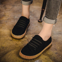 Load image into Gallery viewer, Women Casual Lace-up Flats Comfortable Round Toe Loafers Shoes
